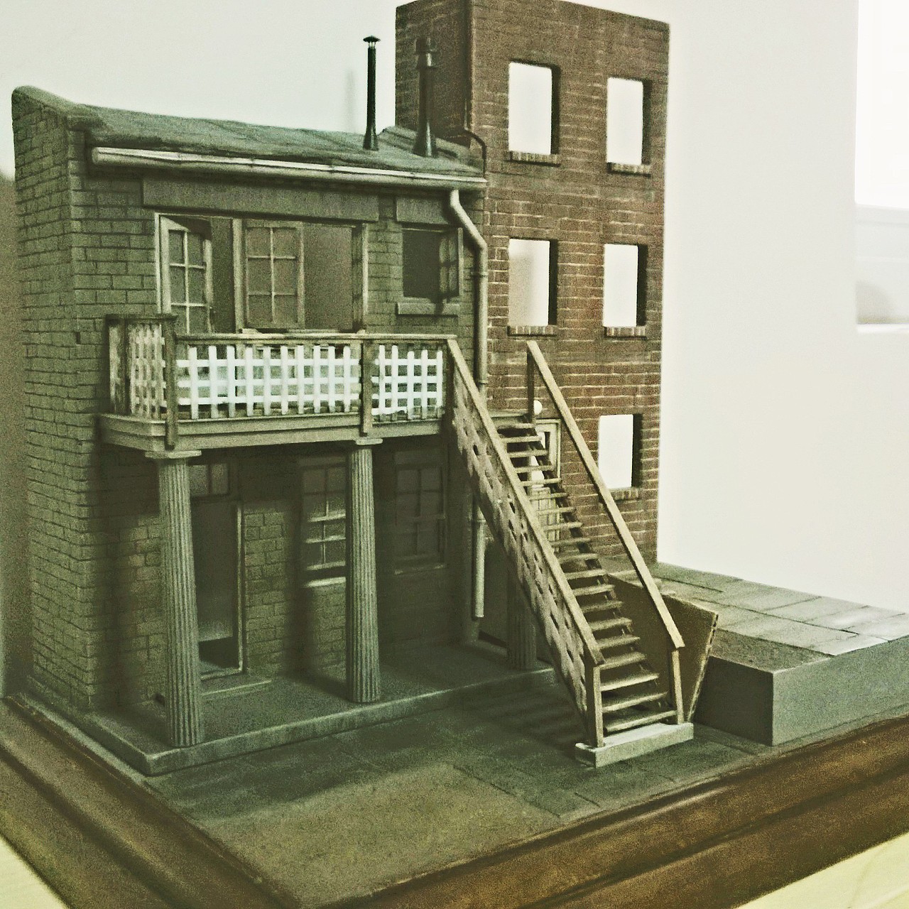 微缩模型——Rear Window by Hitchcock（图ZMjI4MjE4ODQw） - 手办/模玩 - 站酷设计师die_Luft原创素材 - 站酷ZCOOL