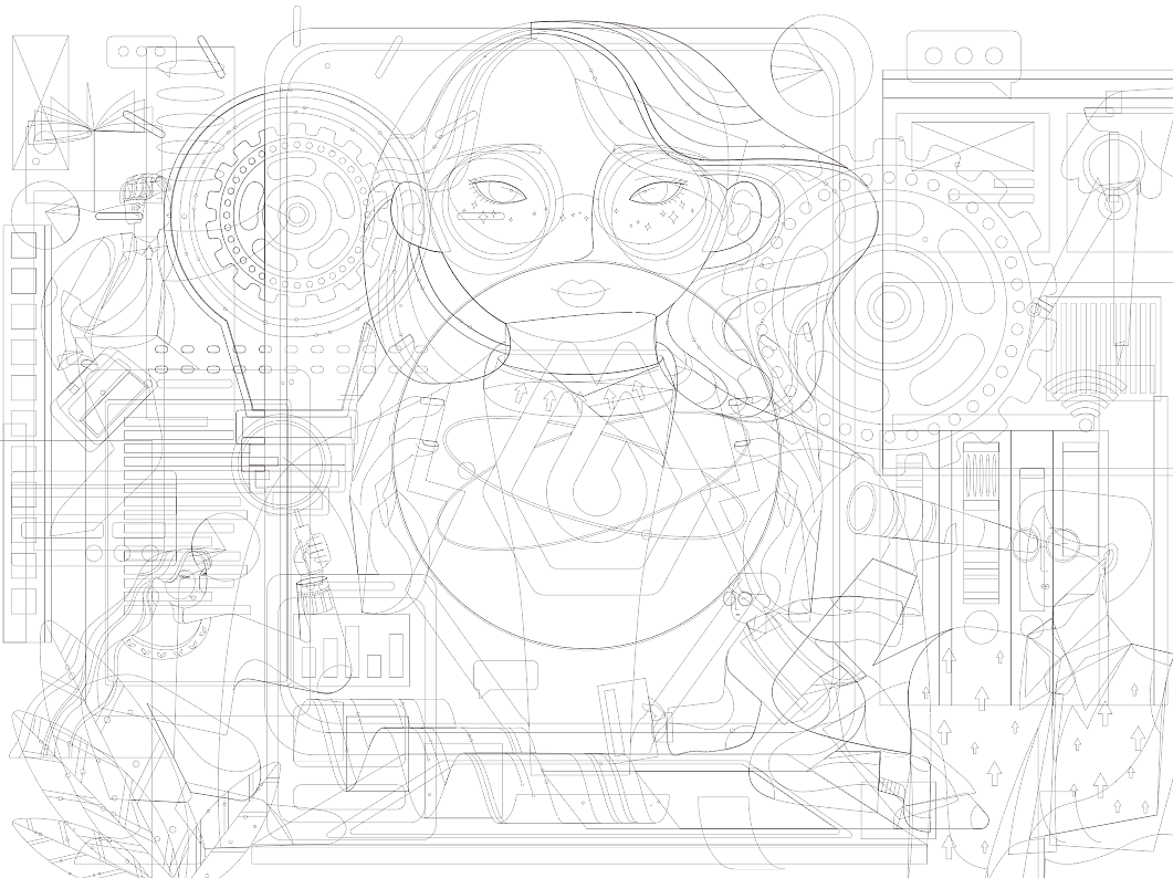 即時(shí)設(shè)計(jì)插畫展示（圖ZMzAwNzYxNjAw） - 海報(bào) - 站酷設(shè)計(jì)師陸柒捌678原創(chuàng)素材 - 站酷ZCOOL