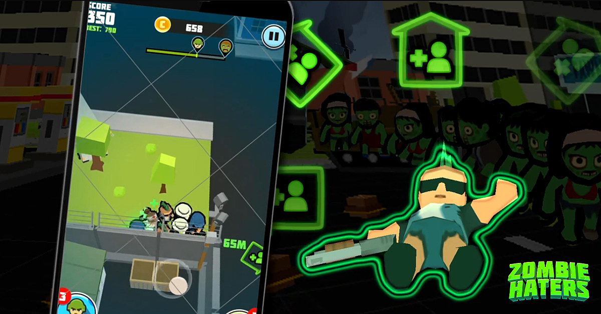 Facebook广告-轻度游戏 Zombie Hater（图ZMTg3MDEwMDky） - 宣传物料 - 站酷设计师桃小圆Cherry原创素材 - 站酷ZCOOL