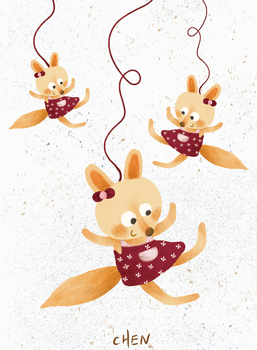 兔耳朵|插画|儿童插画|chen陈然_原创作品-站酷zcool