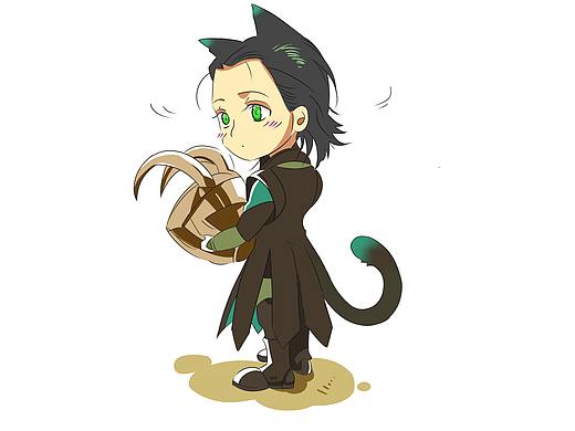 Q版雷神同人插画  