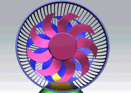 双风叶同速正反转微型风扇_静音齿轮箱设计-站酷zcool