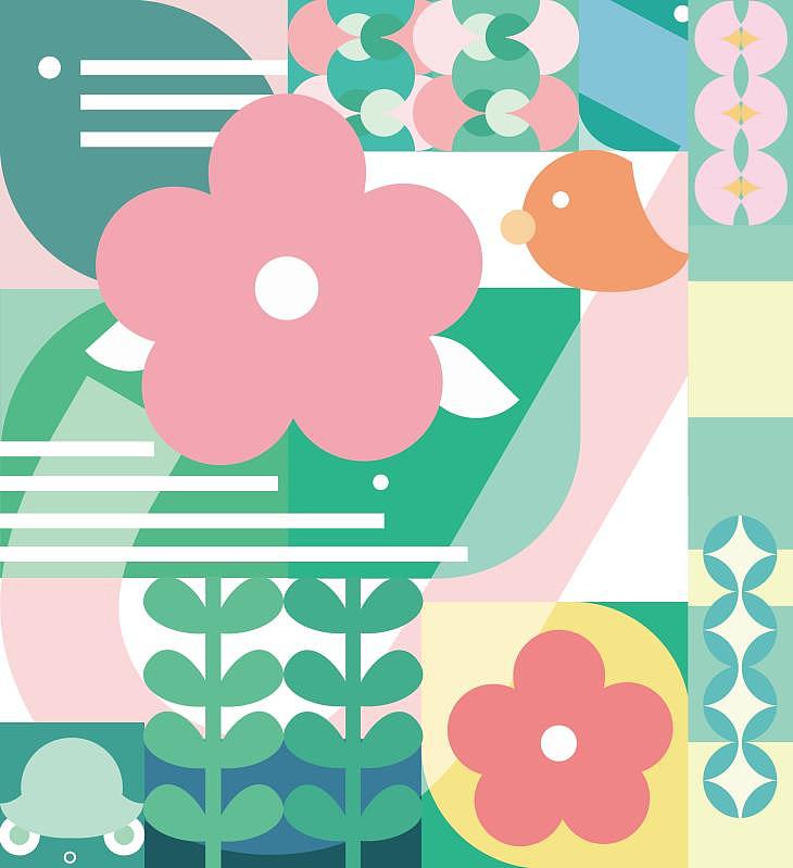 二十四节气——花卉（图ZMjkwMzIwMTAw） - 图案 - 站酷设计师子青浦原创素材 - 站酷ZCOOL