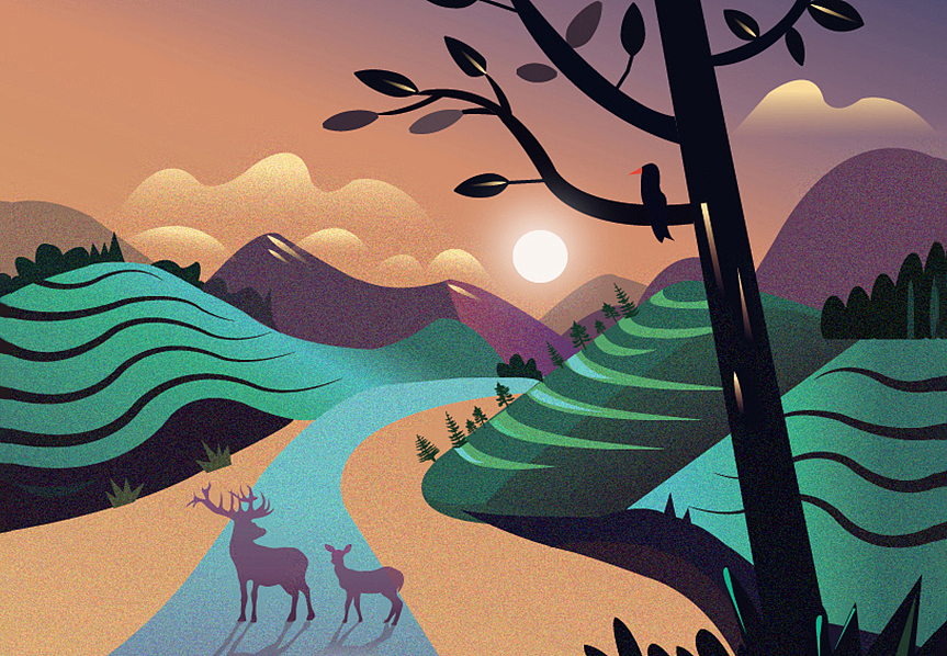 AI鼠绘噪点质感插画（图ZMTQ1OTQzODI4） - 创作习作 - 站酷设计师叶燕芳原创素材 - 站酷ZCOOL