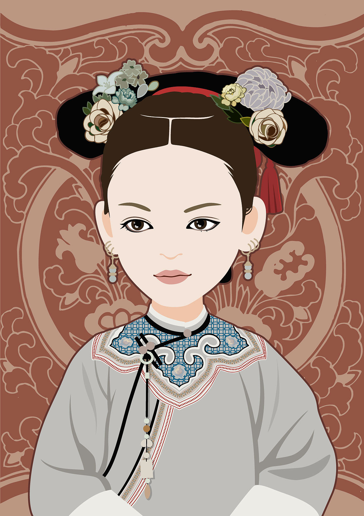 《延禧攻略》--璎珞（图ZMTM4NDg2MTUy） - 单幅漫画 - 站酷设计师涵宇Louis原创素材 - 站酷ZCOOL