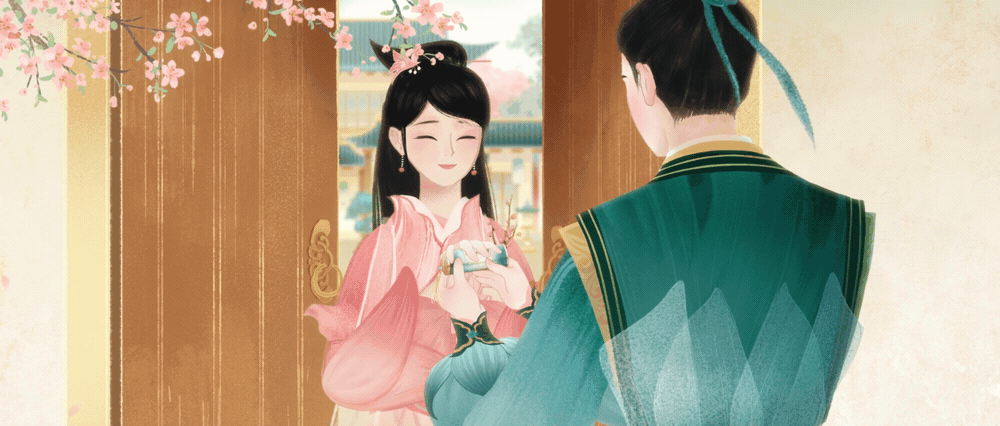 花西子｜妙哉妙哉！中国古代四大浪漫情事之-张敞画眉（图ZMjc0MTAwODgw） - 宣传片 - 站酷设计师虾条文化原创素材 - 站酷ZCOOL