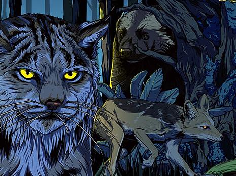 《夜行动物园》主视觉插画