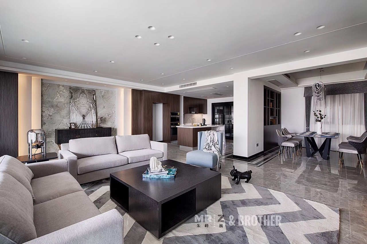 南滨路南滨特区装修|南滨特区大平层装修设计|全案设计