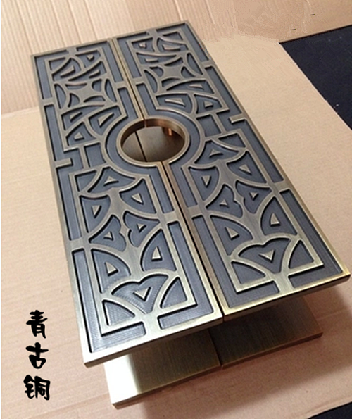 实心铝板雕刻拉手欧式复古雕刻拉手