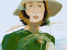 時尚插畫，人物速涂，iPad手繪