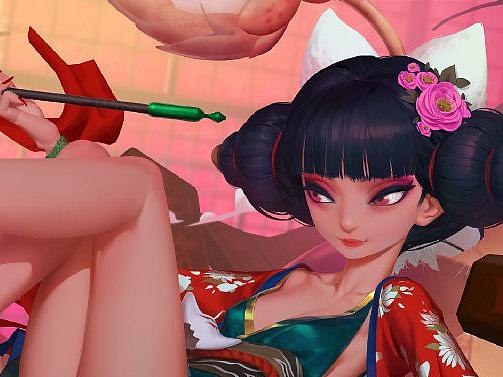 艺渡CG小站 白蛇宝青坊主同人 绘画过程