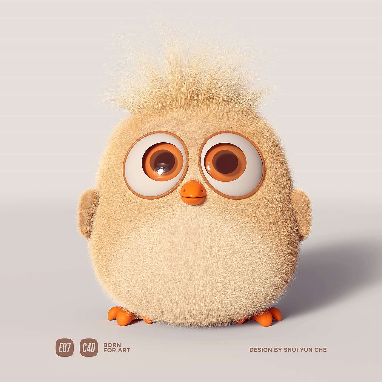 C4D视觉动物玩偶系列