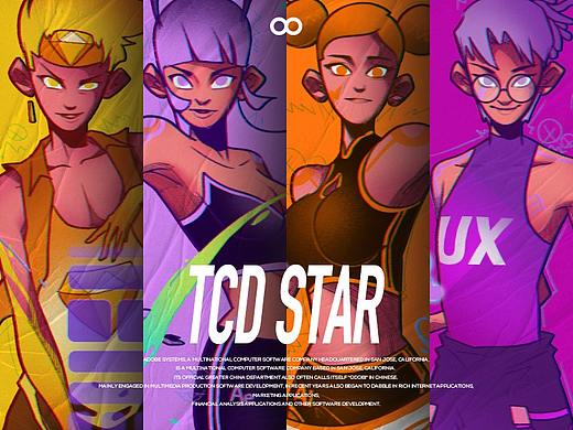 柴霖霖插画作品-TCD STAR腾讯动漫-ADOBE GROUP
