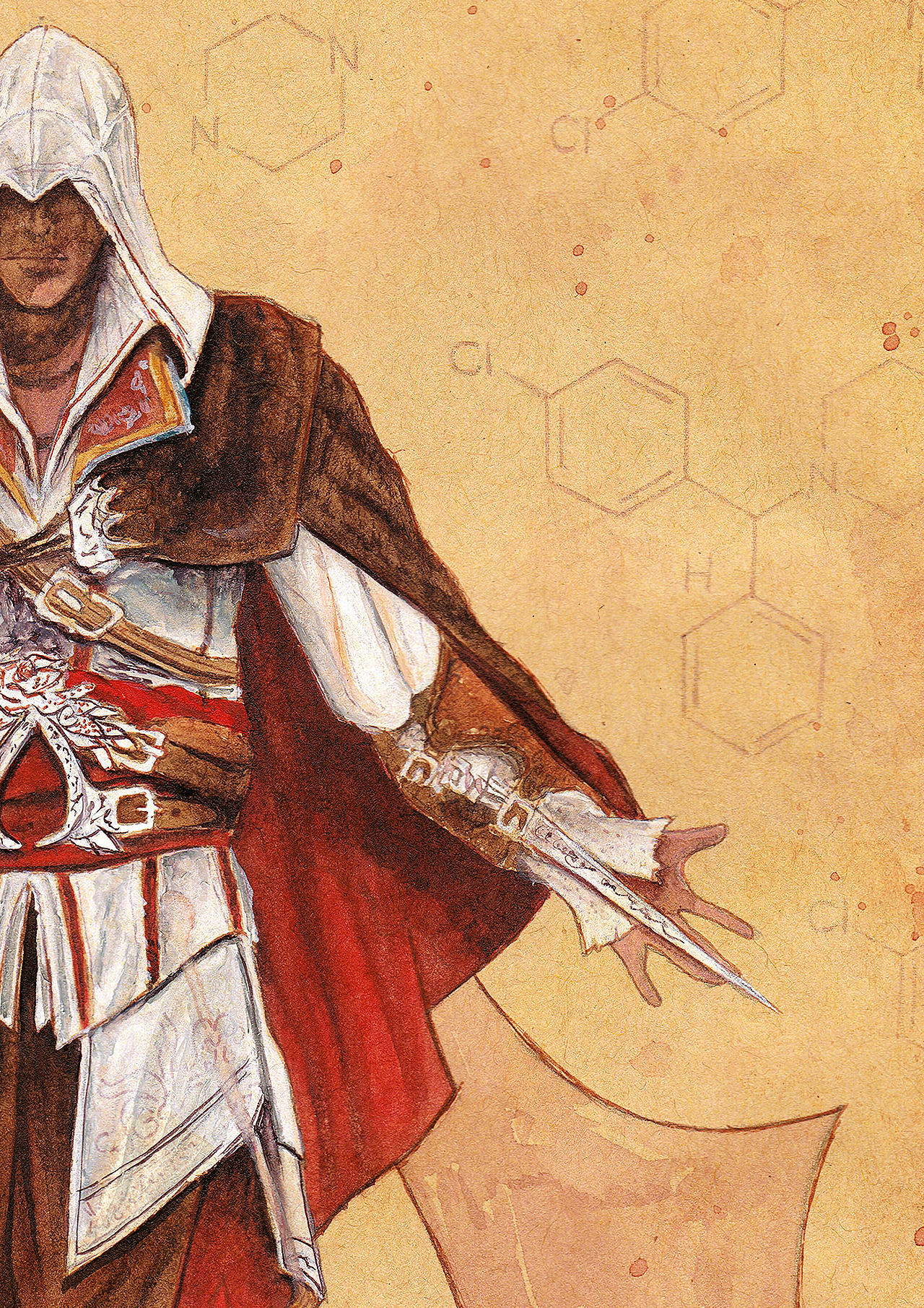 刺客信条 | Assassin'S - 水彩（图ZMTk2OTcyMjk2） - 创作习作 - 站酷设计师Victor邢伟原创素材 - 站酷ZCOOL