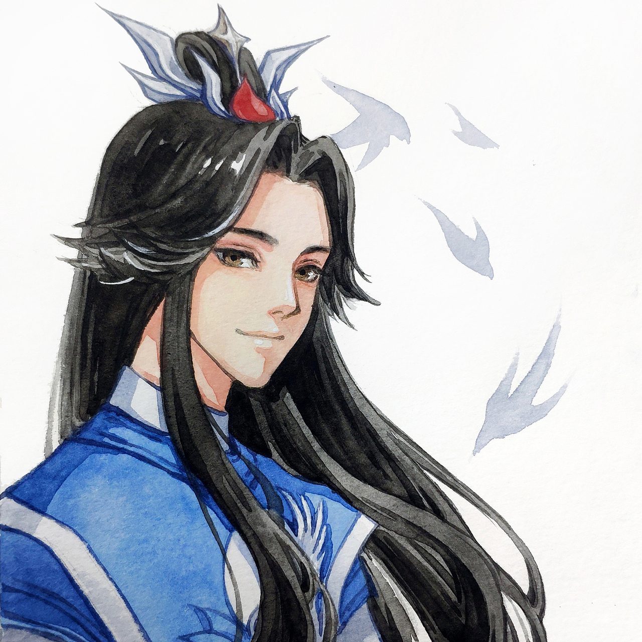 王者荣耀水彩情侣头像——第一弹