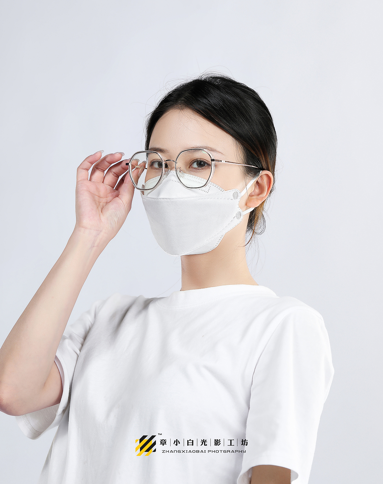 口罩拍摄产品摄影模特修图电商详情页摄影章小白
