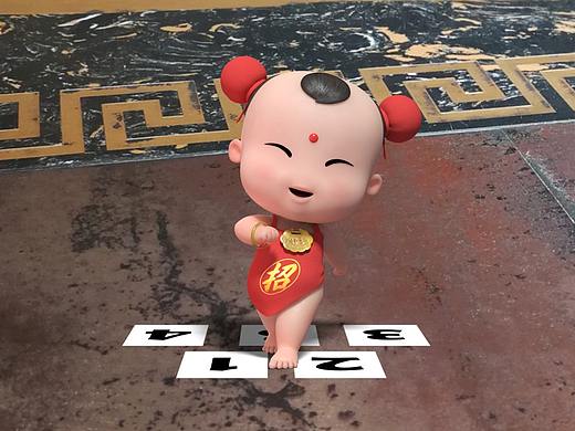 【招财童子】童子演绎广场舞《酒醉的蝴蝶》