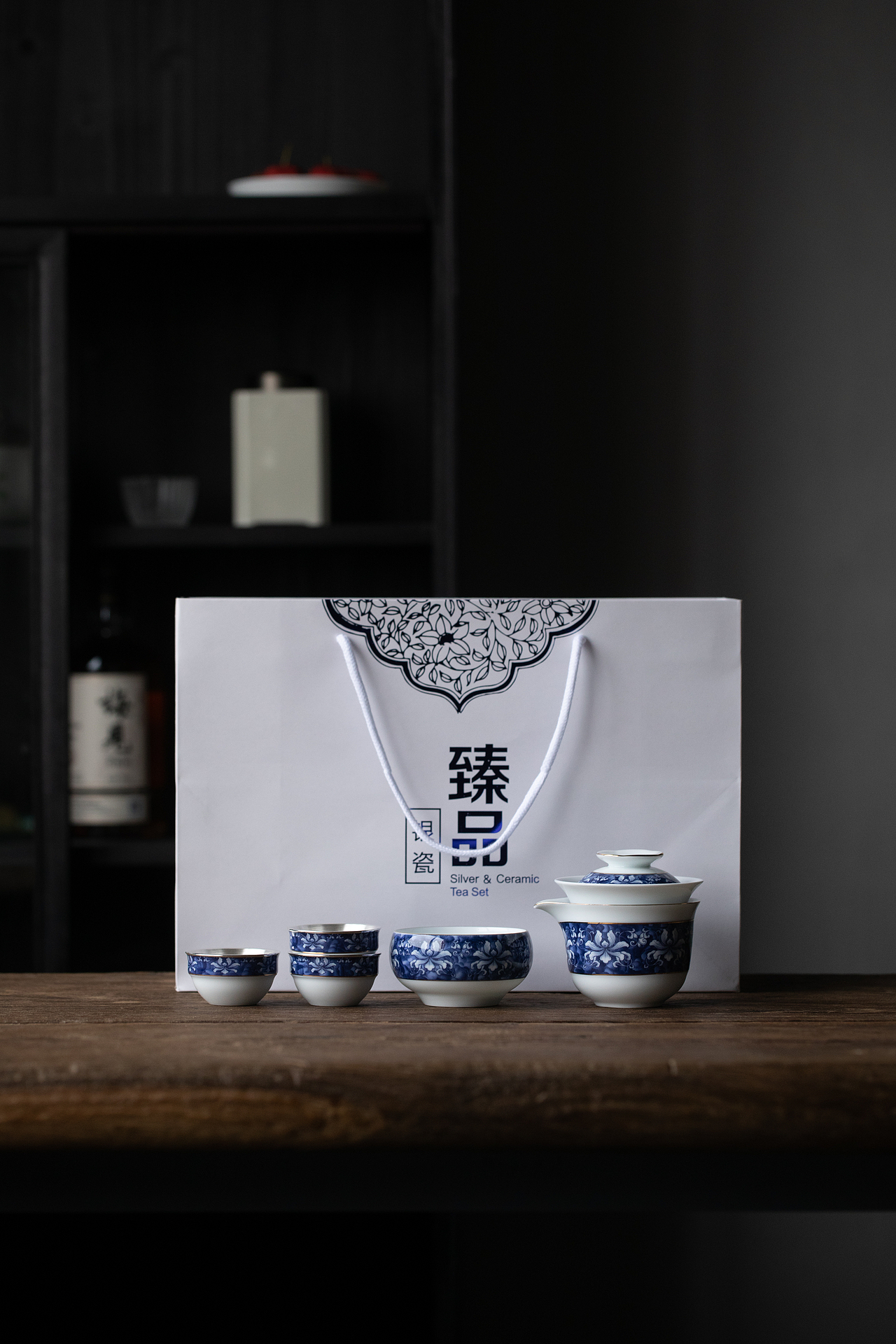 典韵青花——银瓷茶具（图ZMjgxMjAyMjky） - 生活用品 - 站酷设计师银与奥鑫福金银礼原创素材 - 站酷ZCOOL