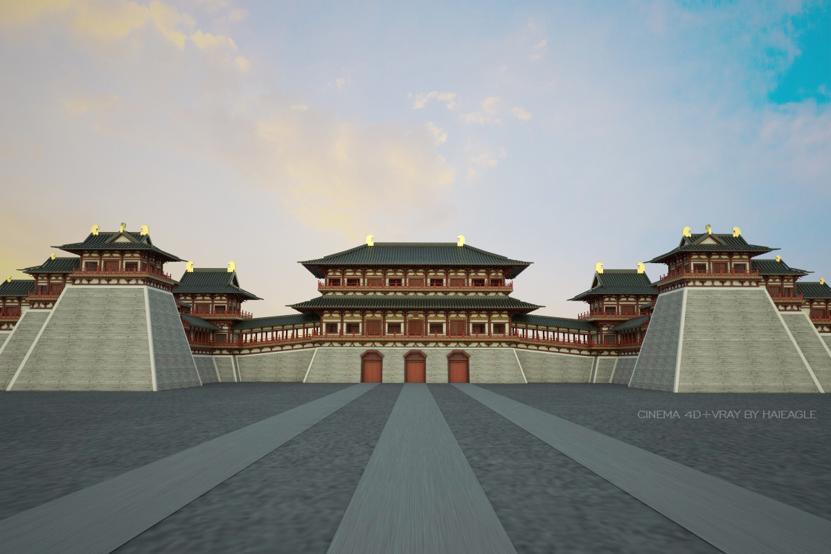 应天门三维建模