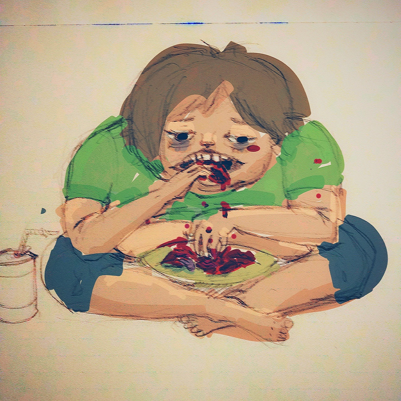 吃掉欲望（图ZOTgxMjM3MDQ=） - 创作习作 - 站酷设计师罗妮的大树原创素材 - 站酷ZCOOL