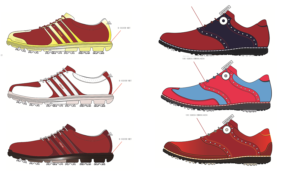 鞋子平面方案设计