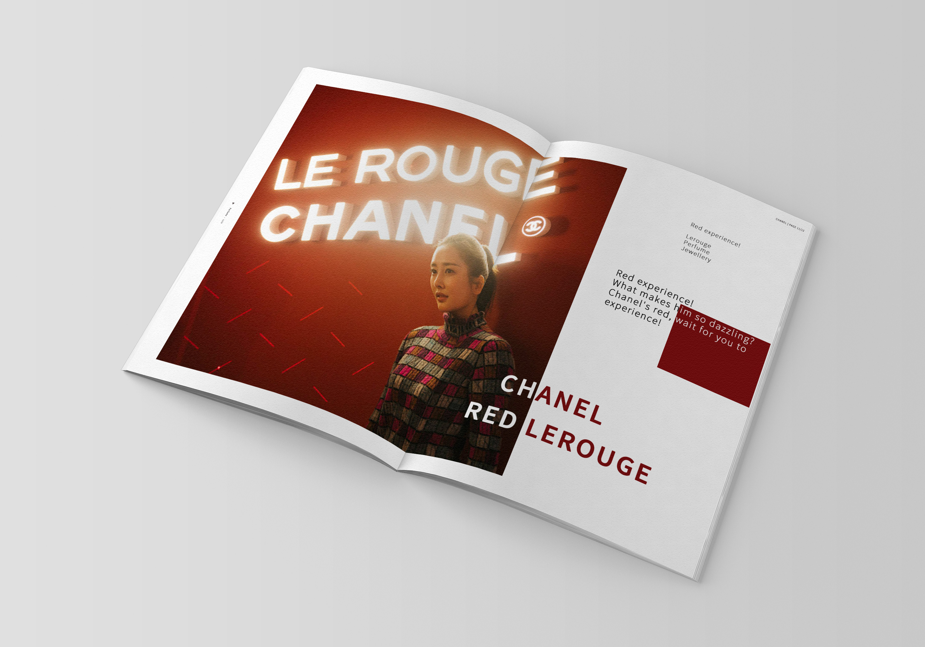 chanel红色热潮宣传册