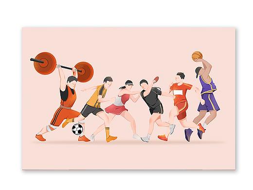 运动插画