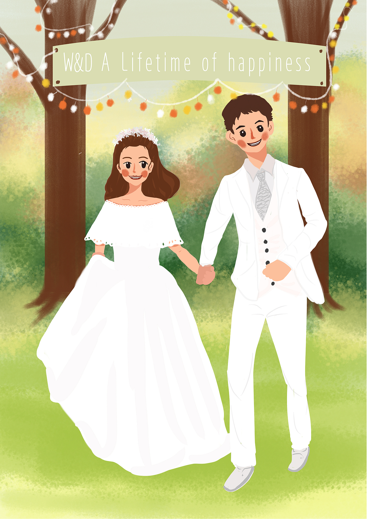 给老姐画的婚纱小画（图ZMTMwODk0MTc2） - 创作习作 - 站酷设计师圆图叮原创素材 - 站酷ZCOOL
