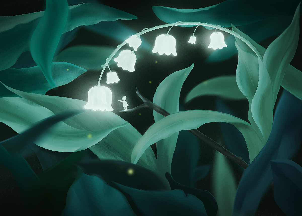 铃兰女孩——插画