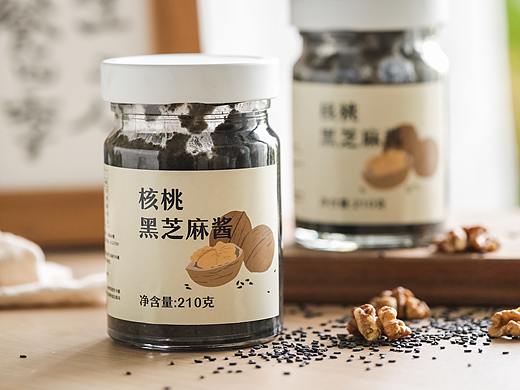 核桃黑芝麻酱包装设计