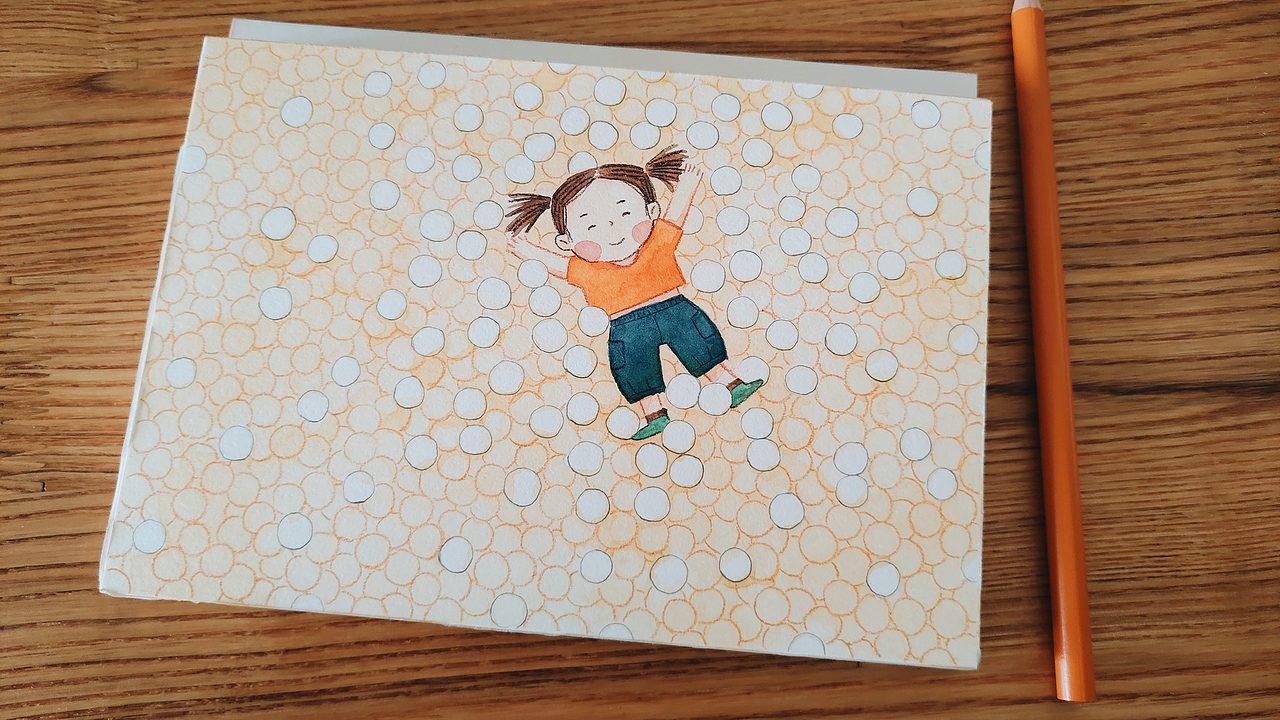 「水彩手绘」日常小插画。海洋球。附过程图（图ZMTc0ODMzMzA4） - 创作习作 - 站酷设计师两颗牙原创素材 - 站酷ZCOOL