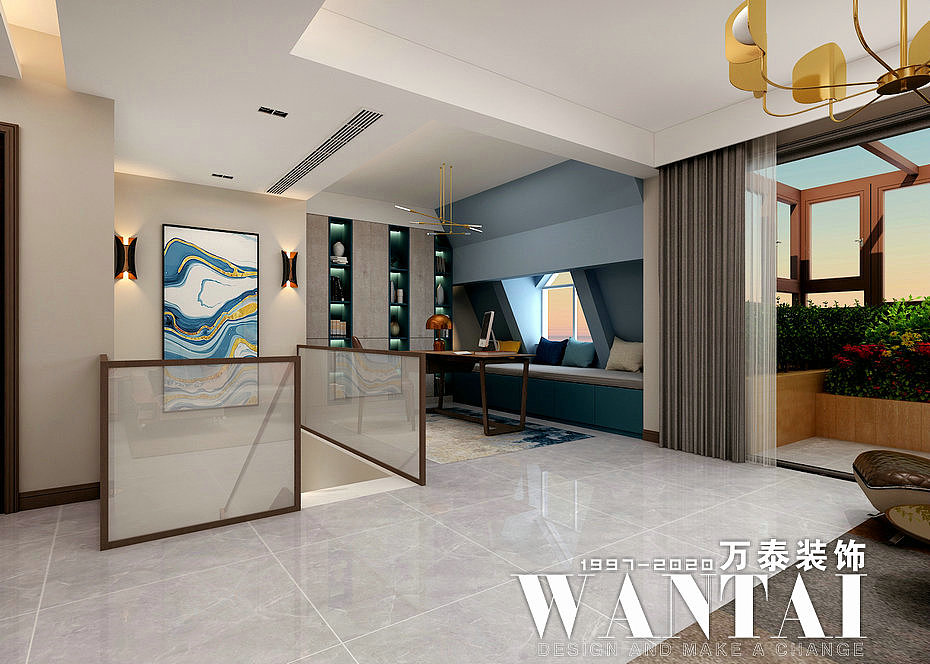 肥城依山和墅顶楼复式装修|220㎡现代小资生活（图ZMjE0OTQ2MzAw） - 家装设计 - 站酷设计师泰安小丁装修原创素材 - 站酷ZCOOL