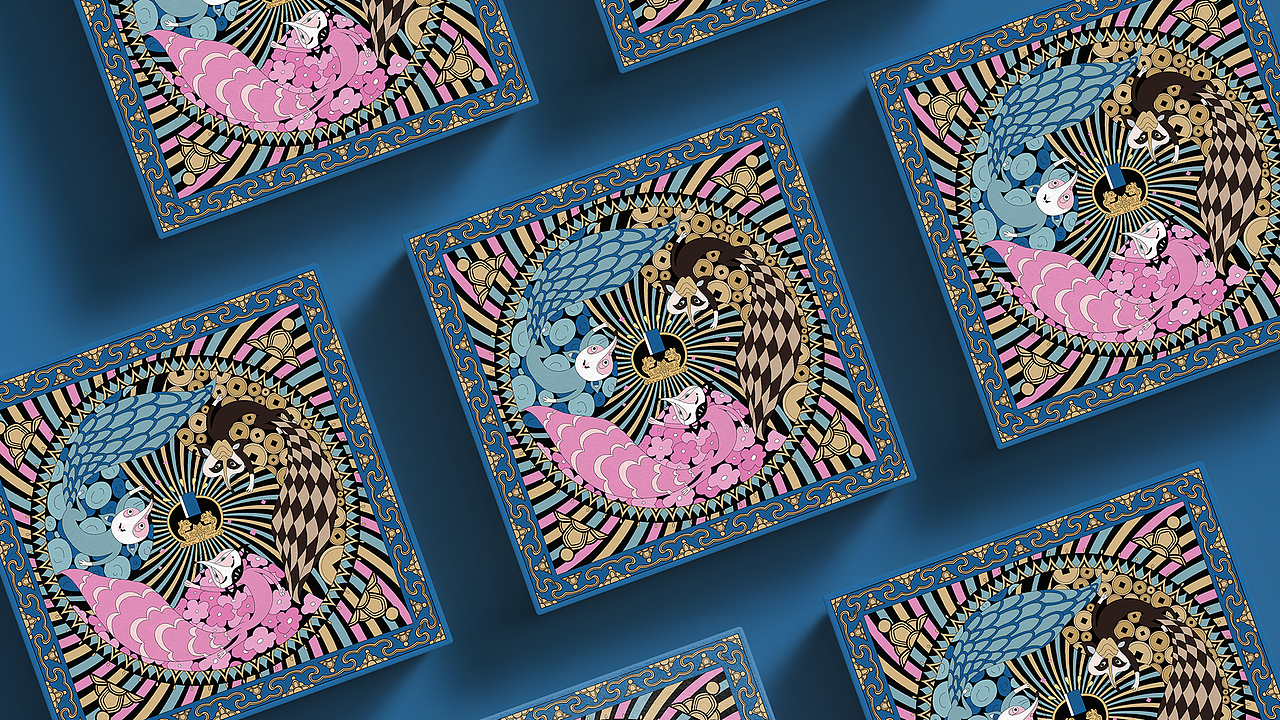 #国漫万创#天书奇谈之三只狐精图案设计（图ZMjcyMzgzMDk2） - IP形象 - 站酷设计师SYF朝生原创素材 - 站酷ZCOOL