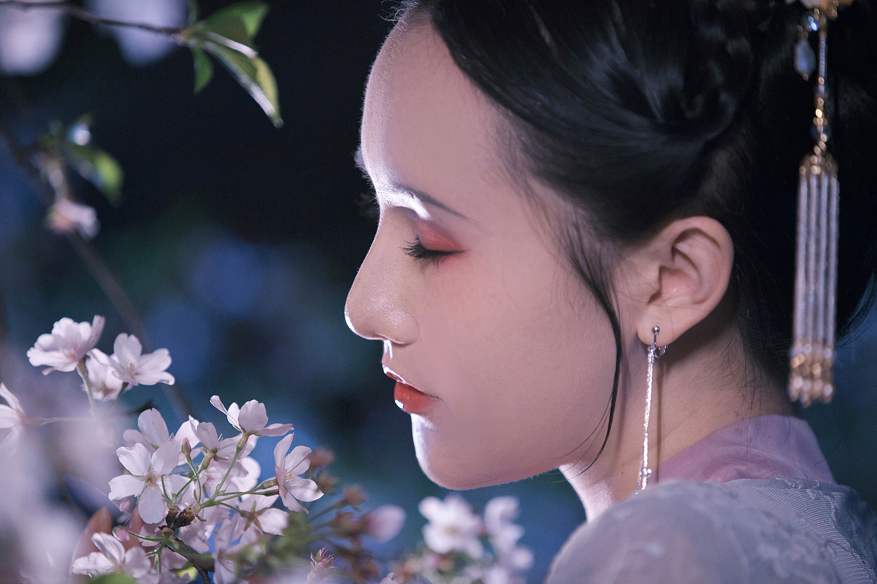 花弄影|摄影|人像摄影|小白_byf_原创作品-站酷zcool