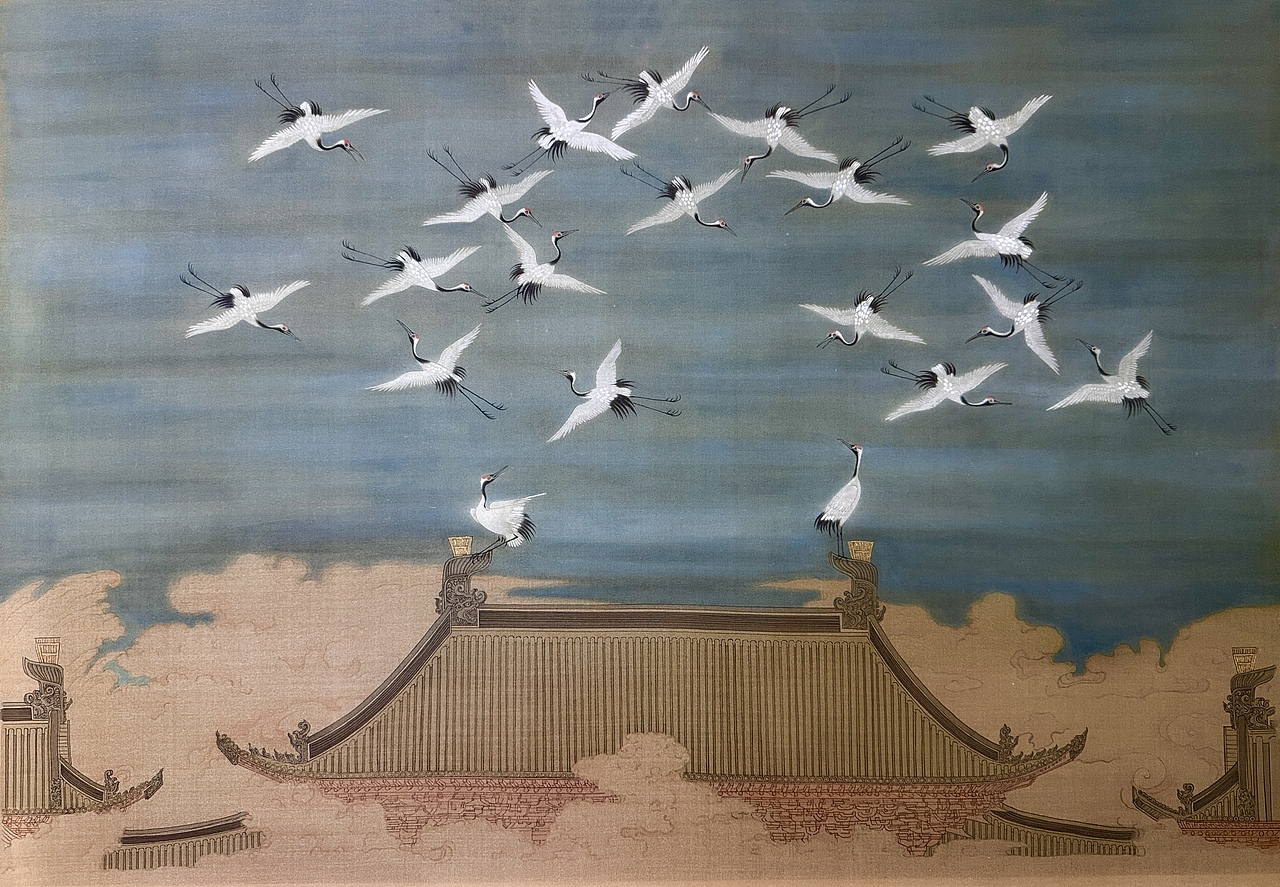 瑞鹤图（图ZMzc3MTM2MTky） - 创作习作 - 站酷设计师布灵布灵的野王原创素材 - 站酷ZCOOL