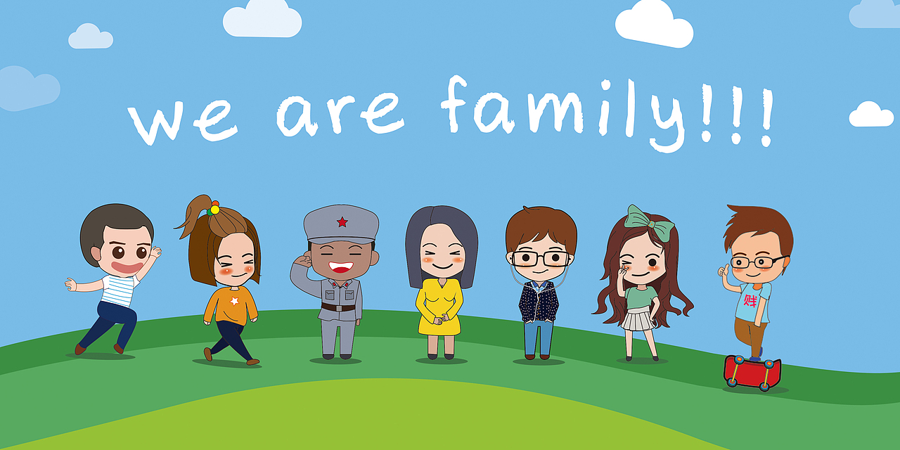 we are family（图ZNjI4NDY4NjQ=） - 艺术插画 - 站酷设计师迪轻描淡写原创素材 - 站酷ZCOOL