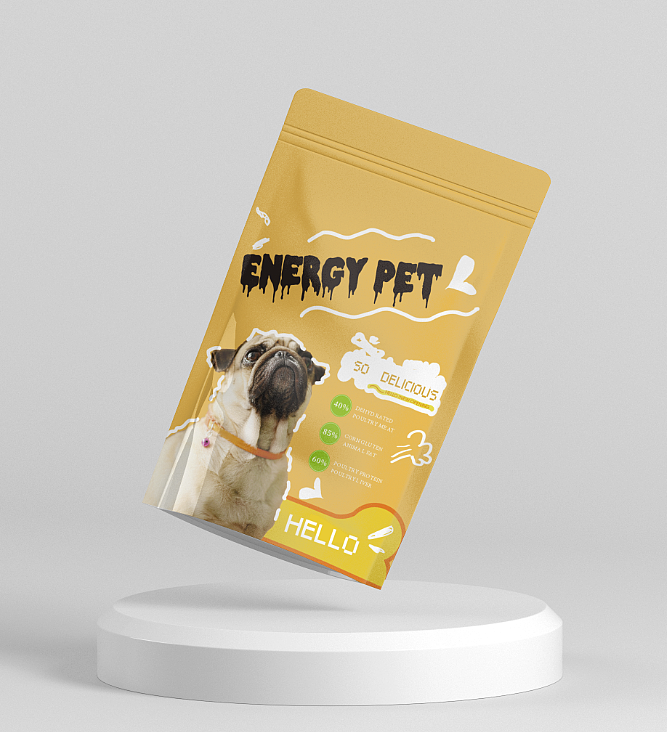 新做的几种风格的狗粮包装