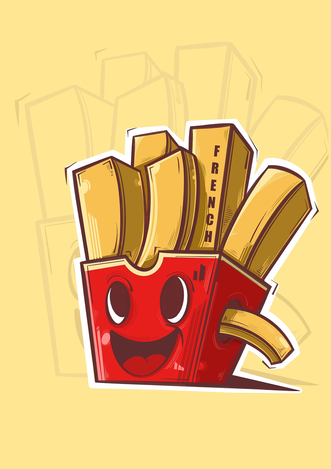 薯条🍟（图ZMzEwNzU2NTE2） - 商业插画 - 站酷设计师魏Zi凯原创素材 - 站酷ZCOOL