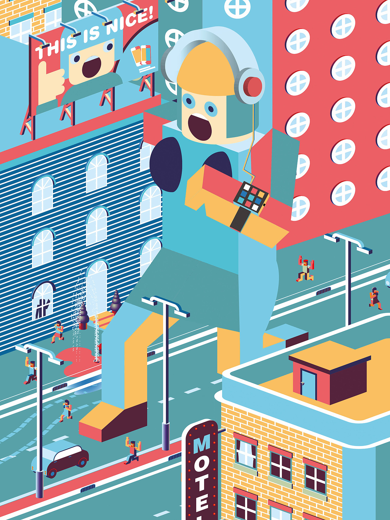 工作（图ZOTM4Nzg2NjQ=） - 商业插画 - 站酷设计师张志明100原创素材 - 站酷ZCOOL