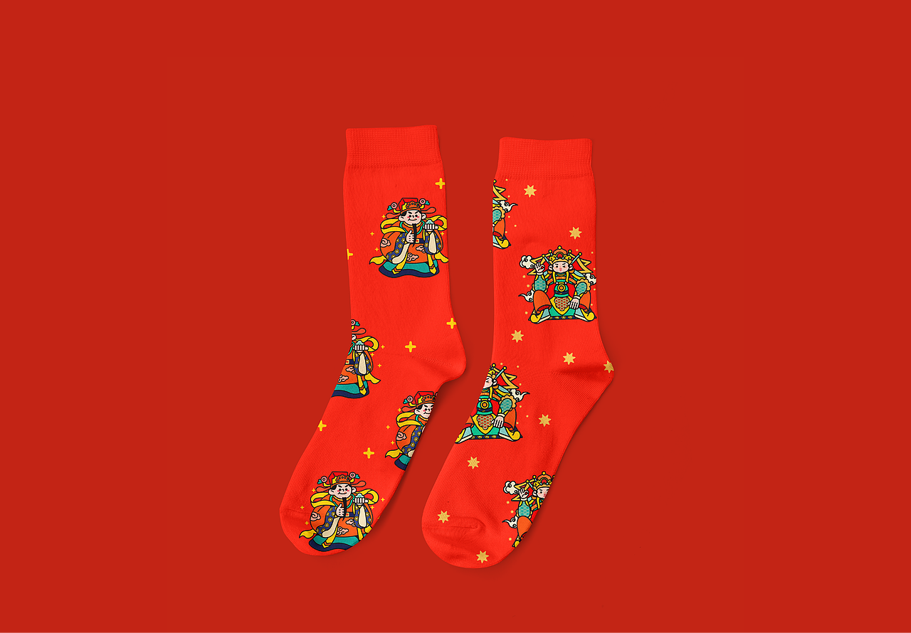 国潮插画｜福禄寿喜财