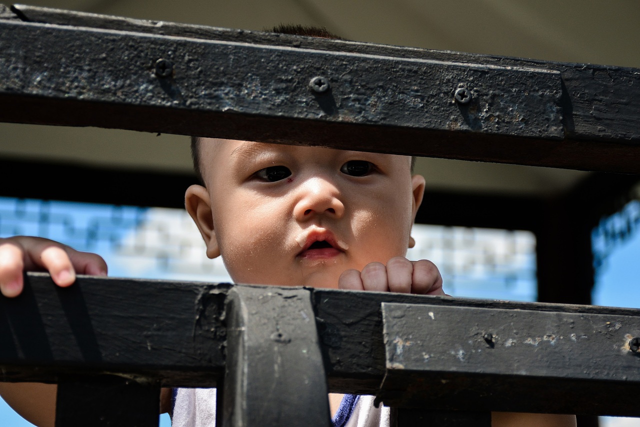 我儿子 七个月大了 可爱波