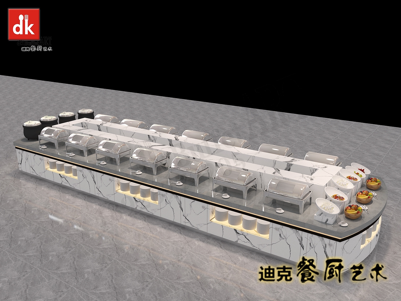 南宁机场自助餐台设备 餐厅取餐台 自助餐厅取餐台