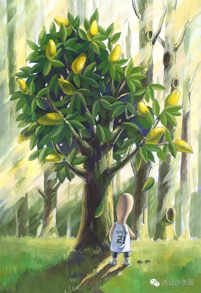芒果树|插画|儿童插画|洪记沙茶面 - 原创作品 - 站酷 (zcool)