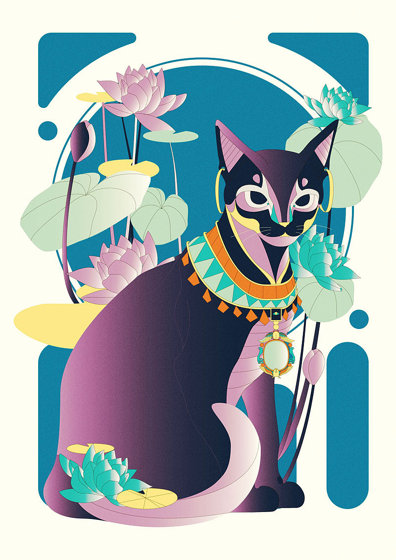 猫咪可爱又迷人~喜欢你没道理~这张图的收获是看到了很多好看的埃及