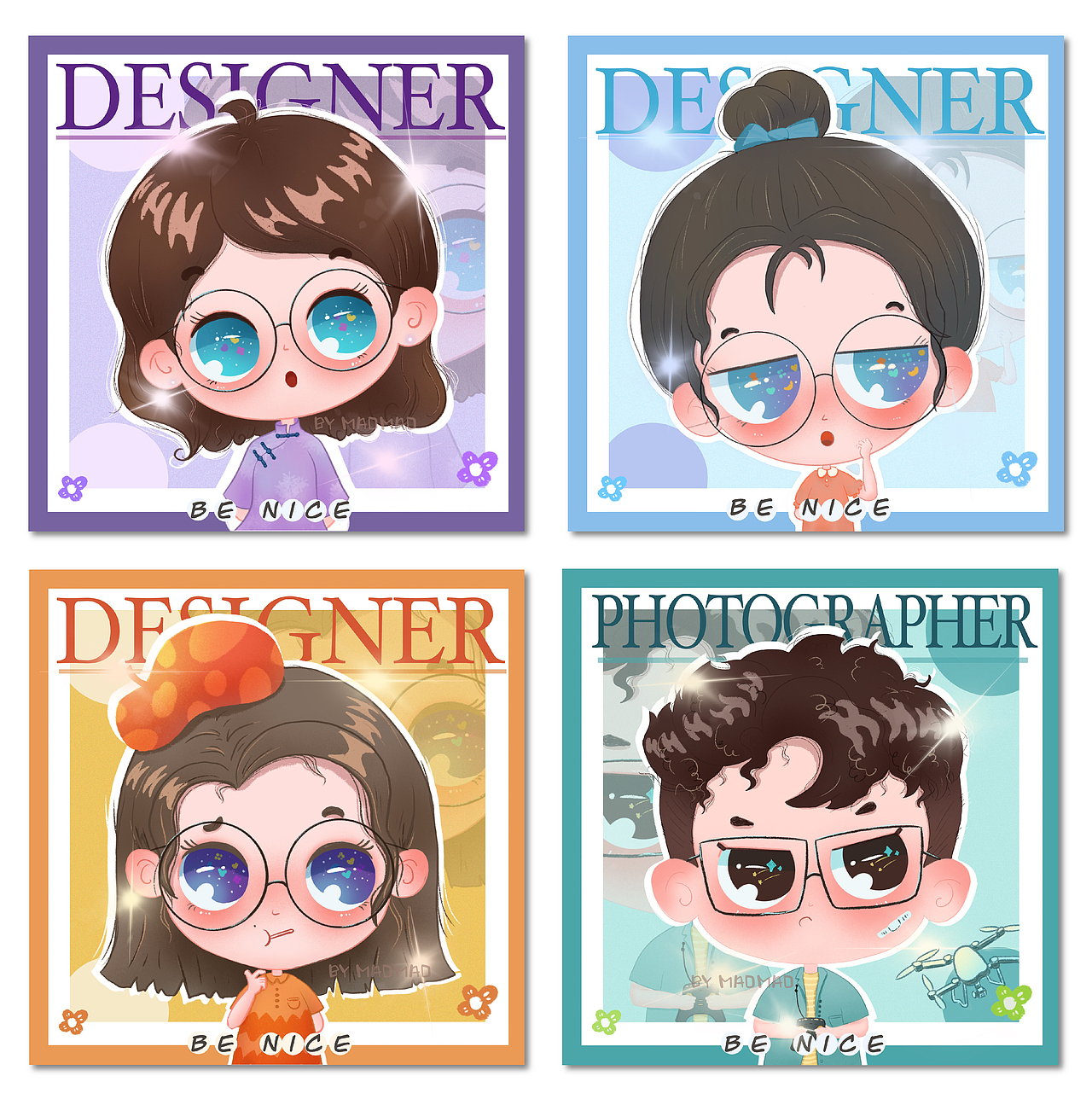 可爱小头像（图ZMjk4MTQxMTYw） - 创作习作 - 站酷设计师HALETONEE原创素材 - 站酷ZCOOL