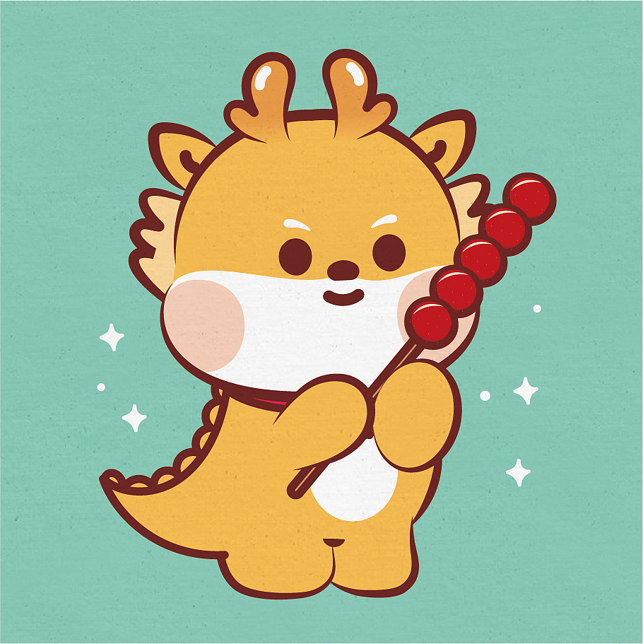 小飞龙可爱卡通表情包设计插画（图ZMzU5ODY4Mzgw） - 商业插画 - 站酷设计师阿茹生肖IP原创素材 - 站酷ZCOOL