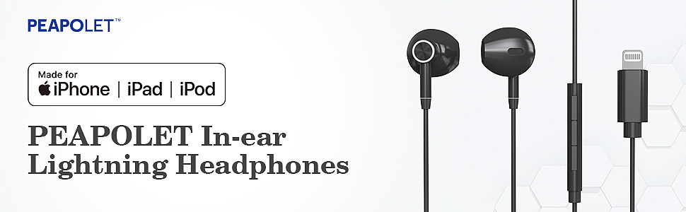 亚马逊苹果MFi认证黑色耳机带线A+页面设计