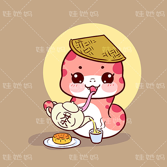 (娃她妈)蛇年12月插画系列(图ZMzY4NjcyNDg0) - 商业插画 - 站酷设计师娃他妈原创素材 - 站酷ZCOOL