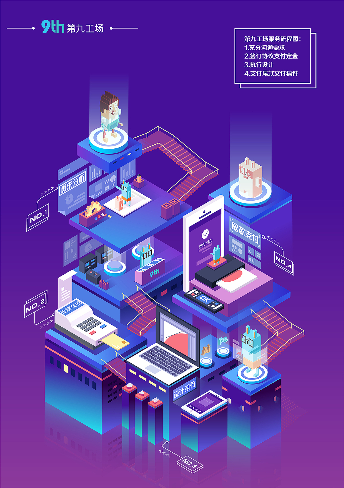 2.5D商业插画风格探索（图ZMTA1MjMyNjA0） - 商业插画 - 站酷设计师青菜没有虫原创素材 - 站酷ZCOOL