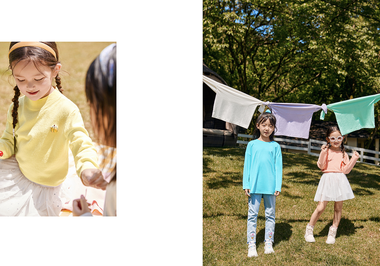 太平鸟童装minipeace早秋外景